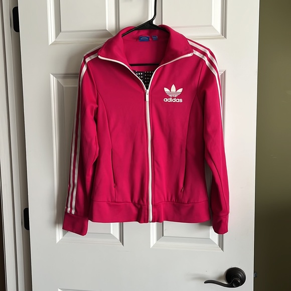 Pink Fitted Adidas Track Jacket - Picture 3 of 3